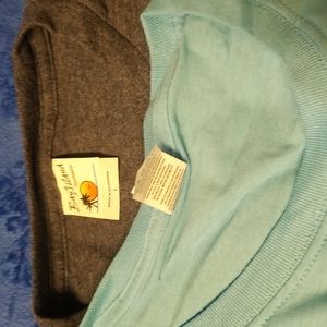 Mens fruit of a loom and bay island tshirts (2pack )